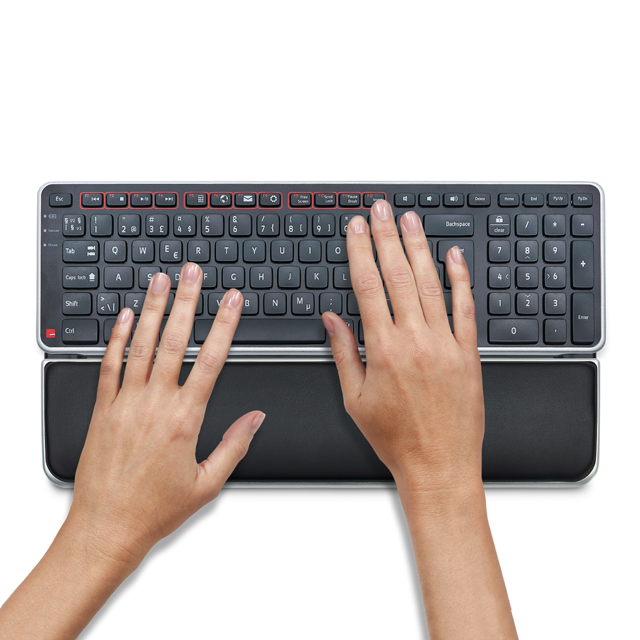 Balance Keyboard and Wrist Rest in use 